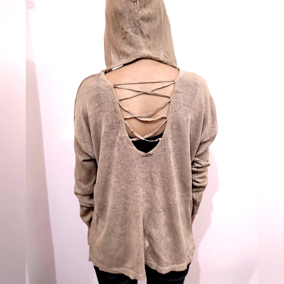 Tops - 💜Hoodie Backless design winter top